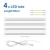 LED Under Cabinet Light 25W 50CM T8 LED Light Tube Aluminium Bar Ceiling Lamp For Study Shop Garage Workbench Warehouse Kitchen