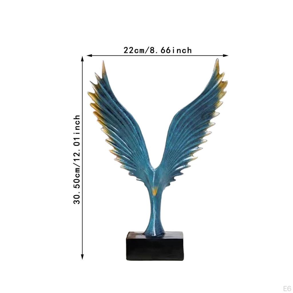 Eagle Figurine Wing Ornament Home Decor Item for Office And Living Space