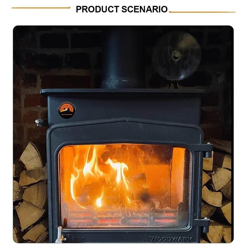 Fireplace Fan 6-blade Heat-driven Log Burning Drives Ecological Silence No Power Consumption Efficient Heat Energy Distribution