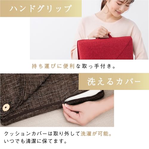 ATEX Lourdes Slim Massager, Back and Waist Massage Cushion Pro, Gray, AX-HCL1480gr, Gift, Includes Japanese Instruction Manual