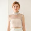 Girl Lace White Fake Collar for Women Casual High Neck Sweater Blouse Detachable Collars Ladies False Collar Neck Tie Decorative
