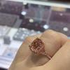 New Temperament Sweet Rose Gold Color Rings for Women Simple Stylish Design Lady Wedding Party Rings Love Gift Trendy Jewelry