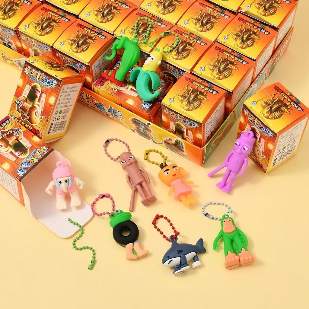 Italian Brainrot Tungtungtung Sahur Figure Blind Box Toy Tralarero Tralala Bombardinocrocodilo Figures Key Chain Birthday Gifts