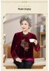 Stylish Long-Sleeve Tang Suit Shirt for Middle-Aged & Elderly Women