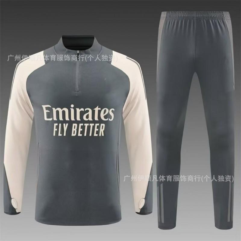 Heren Dames Voetbal Trainingsshirt Halve Rits Opwarmshirt Napoli PSG AC Milan Brazilië Manchester United Fans