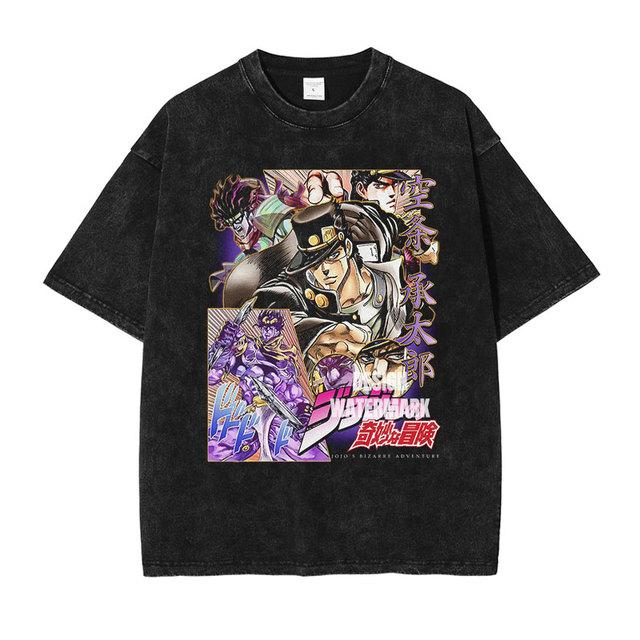 HUANHUSHENG JoJo s Bizarre Adventure Men s Cotton T-Shirt 3XL