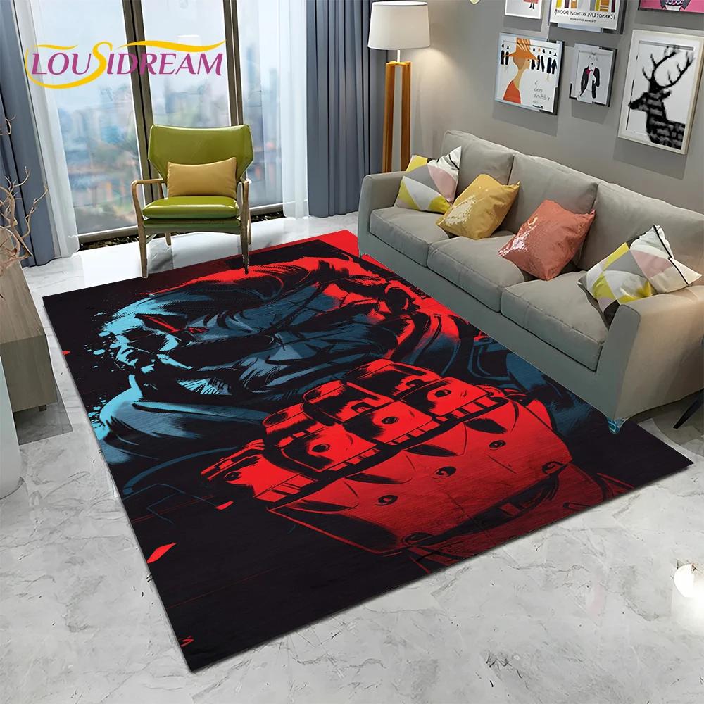 3D Game Metal Gear Solid Cartoon HD Carpet Rug for Home Living Room Bedroom Sofa Doormat Decor,kids Area Rug Non-slip Floor Mat