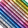 Pixuri Marker Metalice cu Dublă Capăt Culoare Aurie/Argintie Marker cu Vopsea pentru Pictură pe Piatră Cană Ceramică Accesorii DIY pentru Pictură