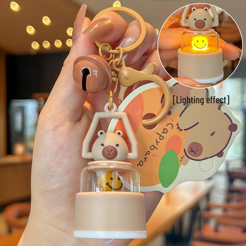 Chengdu Panda Night Light Keychain - Cute Camping Souvenir Doll Pendant