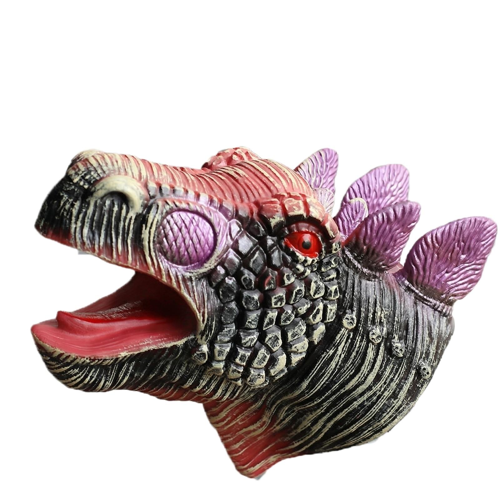 Dinosaur Hand Puppet Set  And Brown Bear Hand Puppet Combination  Large Carnivore Hand Puppet  Prehistoric Animal Hand Puppet Series One Size