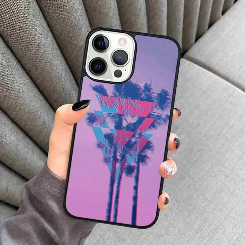 Vaporwave Art Phone Case For iPhone 17 Air 16 16e 15 13 14 Pro Max 11 12 Plus 2022 MAX Shell Cover coque