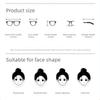Women Business Style Photochromic Myopia Glasses Unisex Classic Frameless Square Frame Ultralight Anti Blue Light Eyeglasses-4.0