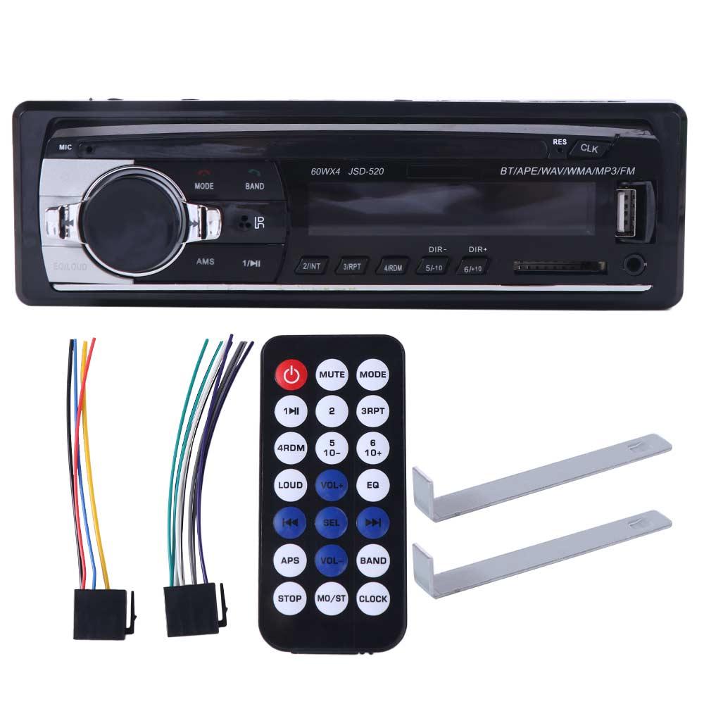 Bluetooth-compatible Bluetooth Car MP3 Player Button Control Remote Control 12V Car Radio AUX Input 4 Channel Car MP3 Player
