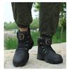 Men's Safety Shoes Rotating Button Men's Boots Anti-smash Anti-puncture Working Shoes with Protection Breathable Work Shoes
