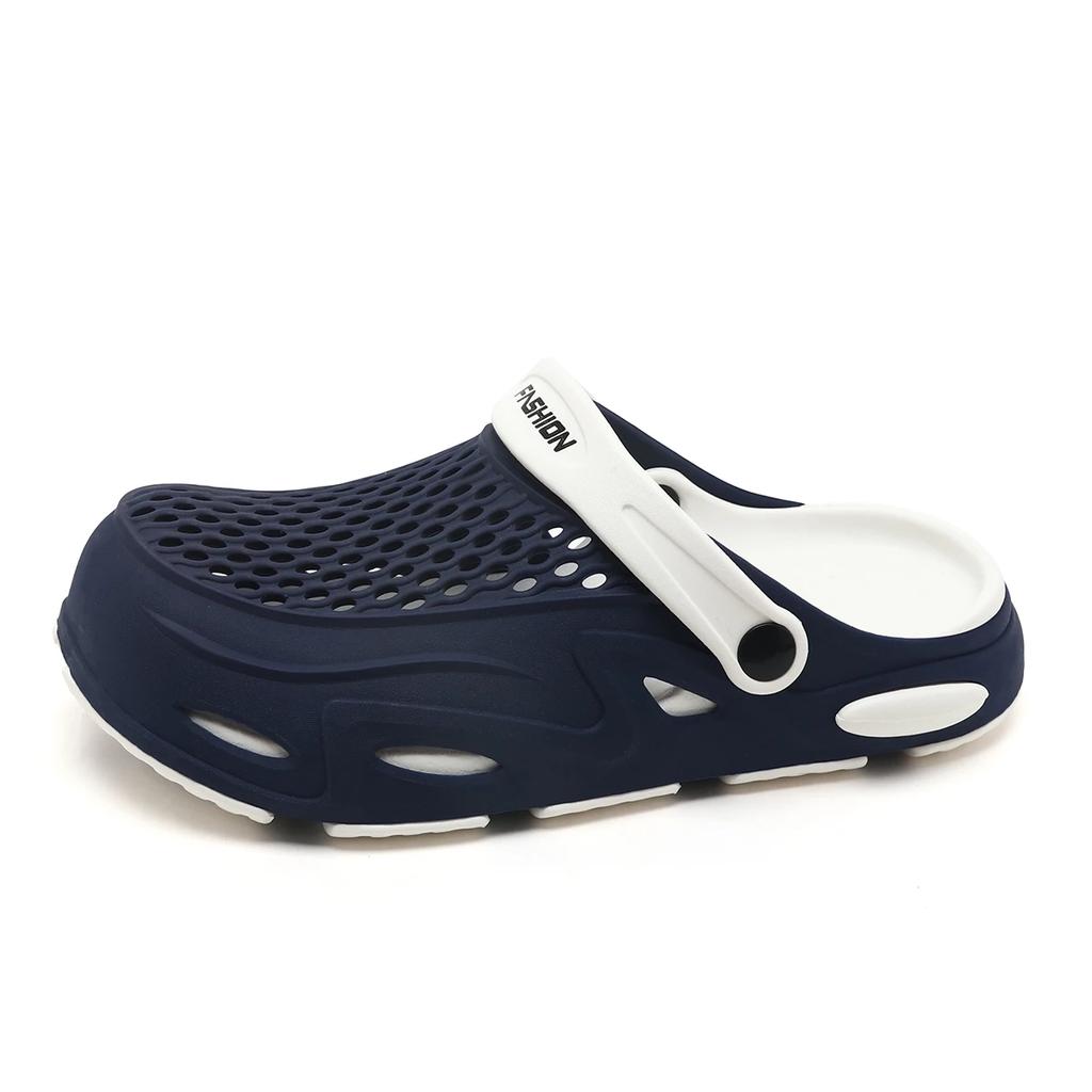 2025 New Design Sandals for Men Thick Bottom Fashion Slippers Mens Garden Shoes Solid Color Breathable Clogs Casual Beach Shoes