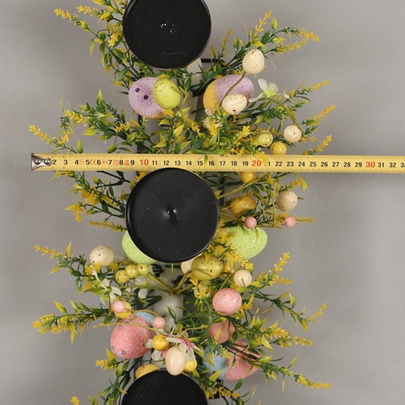 Decorsative Easter Eggs Candle Holders Iron with Practical Construction for Festival Home Decors Stable Base Design