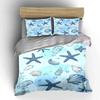 Starfish and Seashells Pattern. Bedding Sets Duvet Cover Sets Duvet Covers Pillowcases(1 * Duvet Cover 2 * Pillowcases Without Duvet Insert)