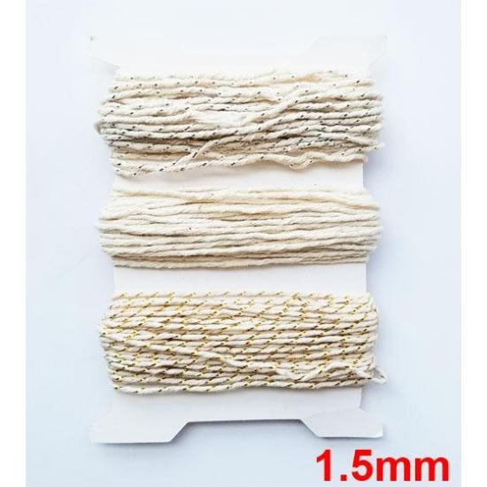 Colourful 1mm-2mm Cotton Twine Cords Macrame Rope String Thread Packing Decoration DIY