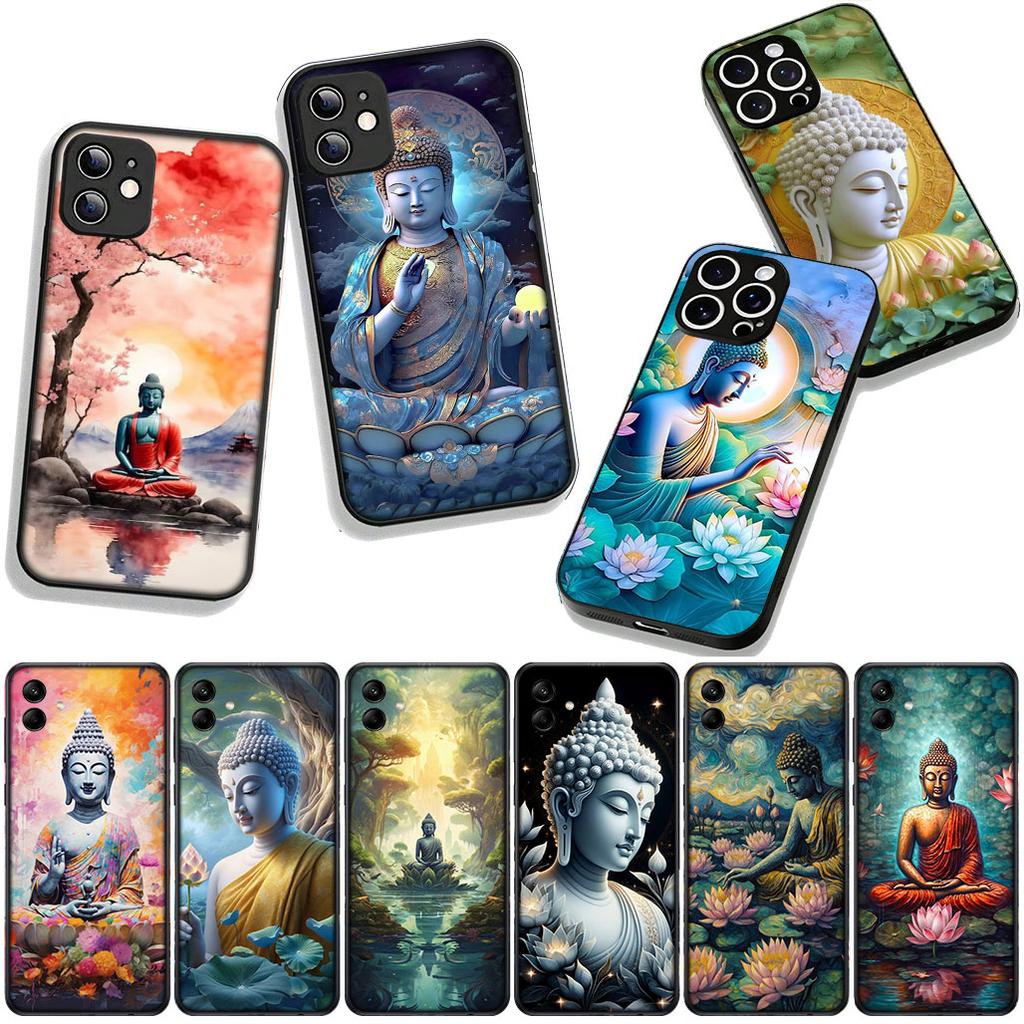 Phone Cover Lord Buddha Wallpaper Casing for Apple iPhone 16 15 14 Plus 13 12 Mini 17 Pro Max + ProMax 16E Air 15+ Case