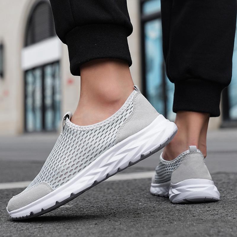 Summer Mesh Breathable Walking Office Shoes Light Lazy Walking Large Size