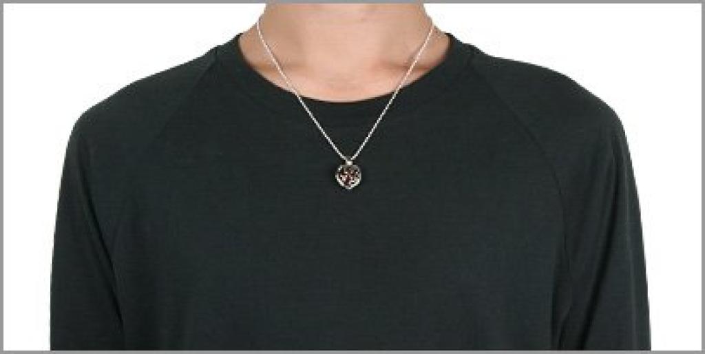 Heart Power Stone Case Pendant Amazonite Metal n0013an [Cenote] [White Accessory]