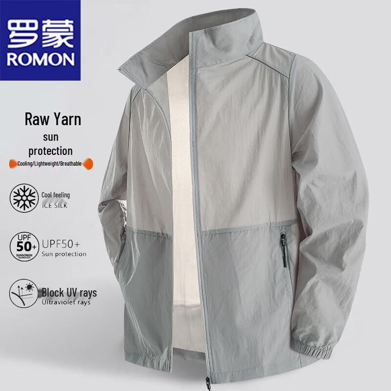 

ROMON Men s Summer Cool Touch Lightweight Sun Protection Jacket 4XL