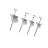 100pcs Stainless Steel Cup Shape Earring Settings Ear Post Pin Findings DIY Ear Jewelry Making Earrings Blank Base Fits Crystal
