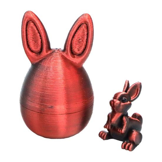 Yousheng Paashaas Oor Ei Ornament met Gearticuleerd Konijn Binnenin 3D Geprint Beweegbare Gewrichten Konijn Figuurtje Fidget Speelgoed Paasvakantie Feest