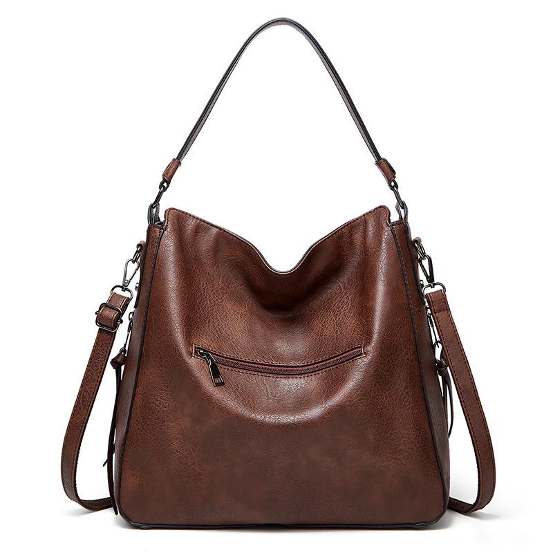 New Fashion Handbag Soft Leather PU Tote Bag One Shoulder Diagonal Straddle Bag Women's Bag