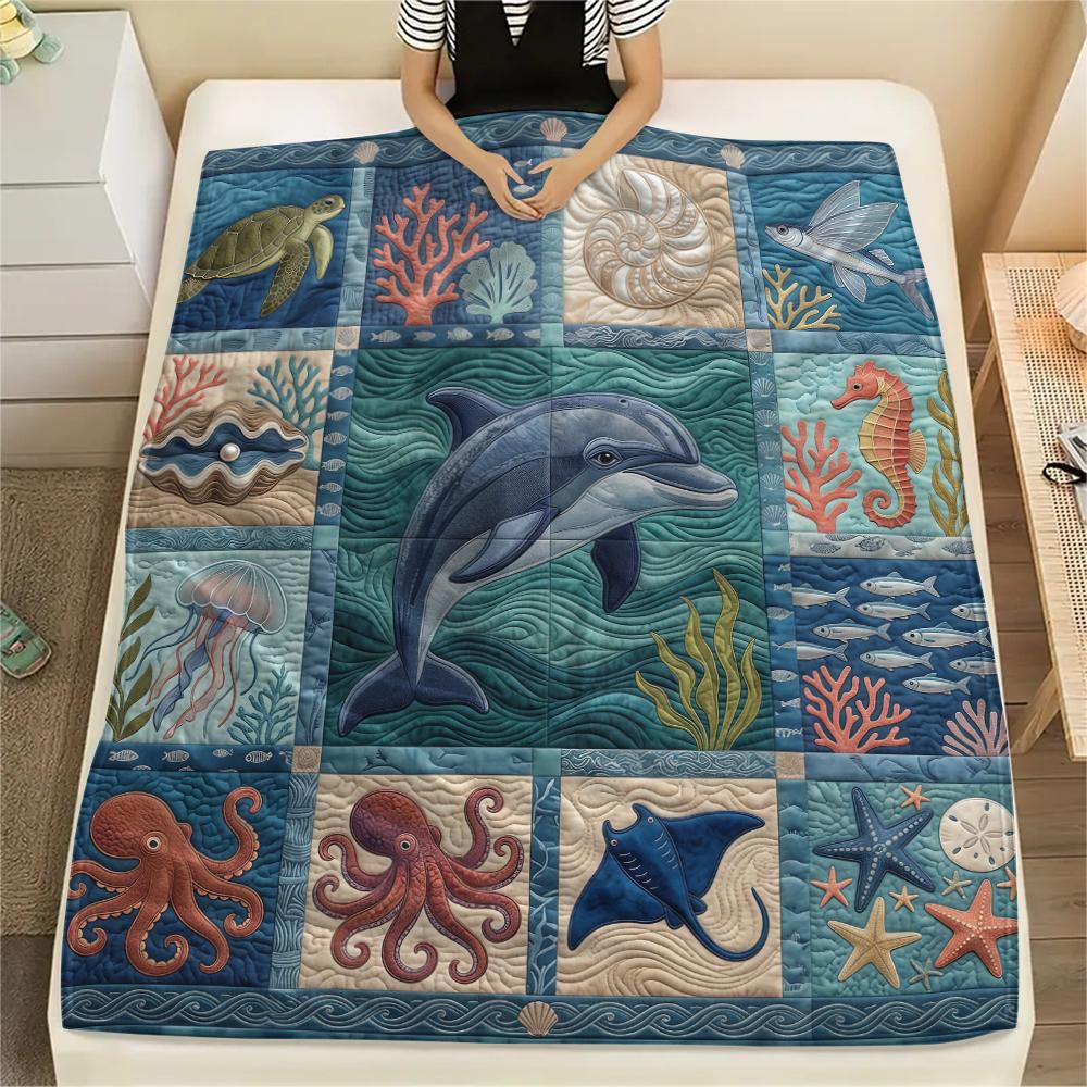 Fabric splicing animal sloth Print Flannel Blanket High quality Comfortable for All Seasons Home Decor Warmth and Comfort Perfect for Christmas Gifts