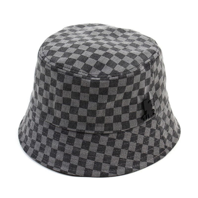 

Универсальная химия Side Thunder Клетчатая серая панама FREE