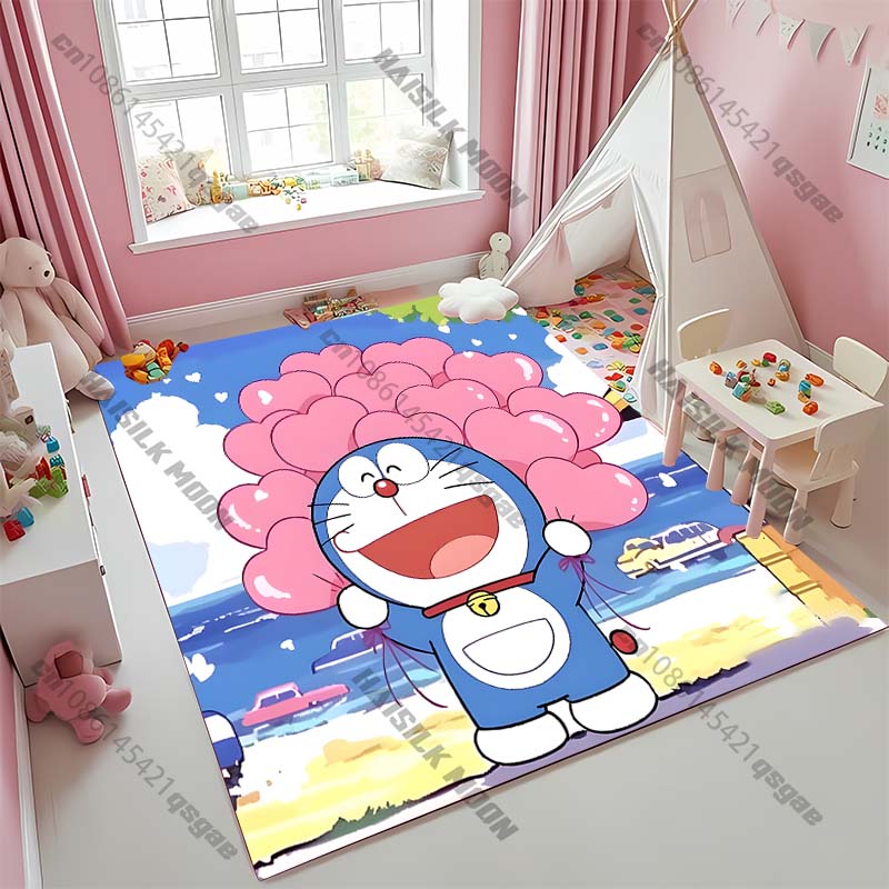 

Cute Doraem0n Cartoon Printed Carpet! Anti-slip Sound Insulation, Living Room Bedroom Entrance Door Mat Sofa Rugs Gift Potdemiel 40cm x 60cm