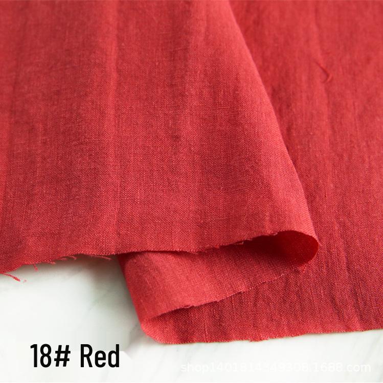 High-Quality Sand Washed Linen-Cotton Fabric for Summer Dresses & Pants