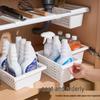 Japanese Under-Sink No-Drill Telescopic Storage Rack and Spice Organizer Basket