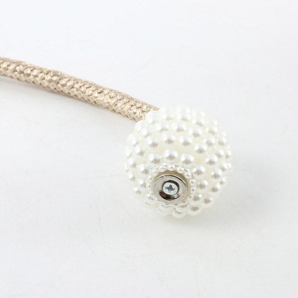 Perlen Magnetvorhänge mit Schnallen Moderne Fenstergardinen Magnetische Raffhalter-Clips Halter Vorhangband Zubehör