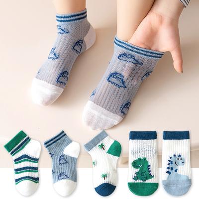 5 Par/Parti Barn Bomull Nätstrumpor Sommar Nyfödd Baby Första Steg Tecknad Spets Myggsäkra Strumpor Höst Pojke Flicka Tights