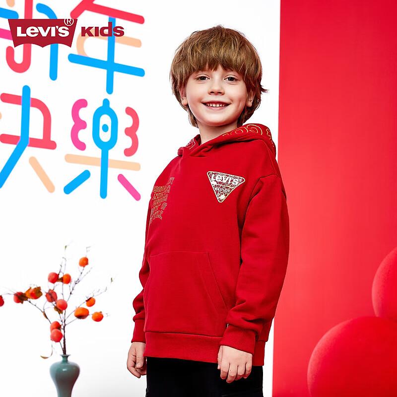 Levi s Kids  Hooded Sweatshirt, Chili Red 130/64