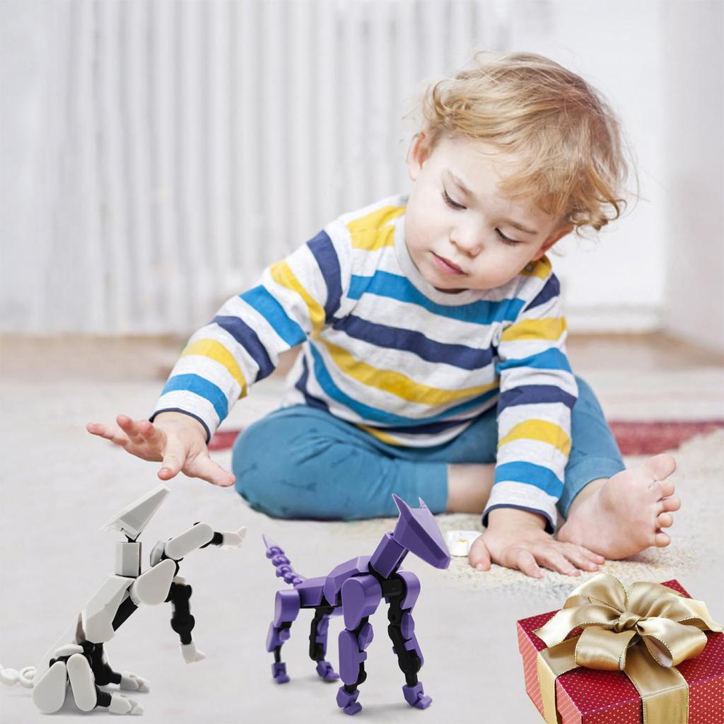 Lucky Doll 13 Joints Articulated 3D Printed Joint Dog Toy for Collectors and Pet Lovers