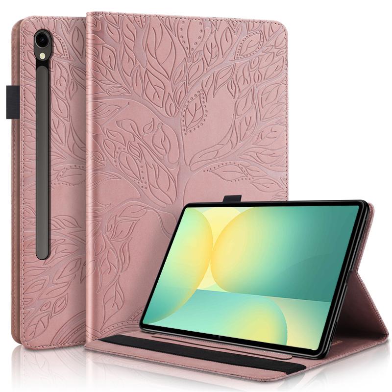 

Чехол для планшета Samsung Tab S10 Lite Case 2025 с тиснением Дерево , книжка-кошелек с подставкой, для Funda Galaxy Tab S10 Lite Case 10,9 дюйма SM-X400/X406B S10 Lite (10.9 inch) детские розовый