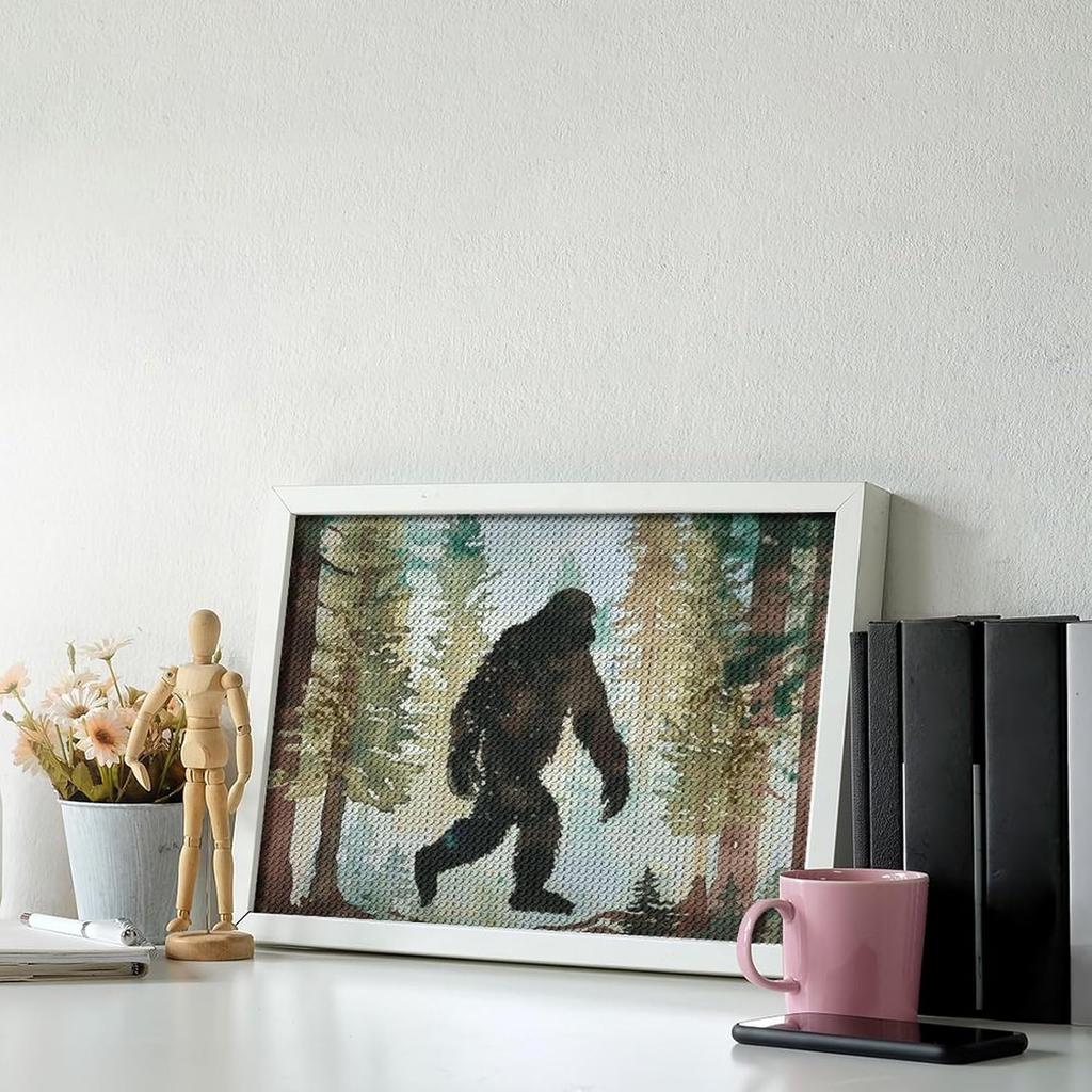 Bigfoot Forest Diamond Art Painting Art Kits Diamond Art Painting Diamond Art Kits 5D Diamond Art Painting Kits DIY Diamond Art for Home Wall Decor