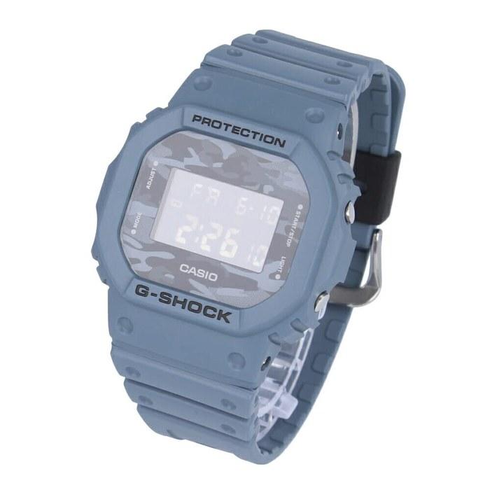 Casio G-Shock Dial Camo Utility Series Men s Watch, Water Resistant, Camouflage, Ice Gray DW-5600CA-2, Blue/Camouflage