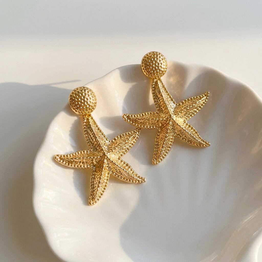 Bohemian Starfish Beach Earrings - Women's Summer Seaside Accessories