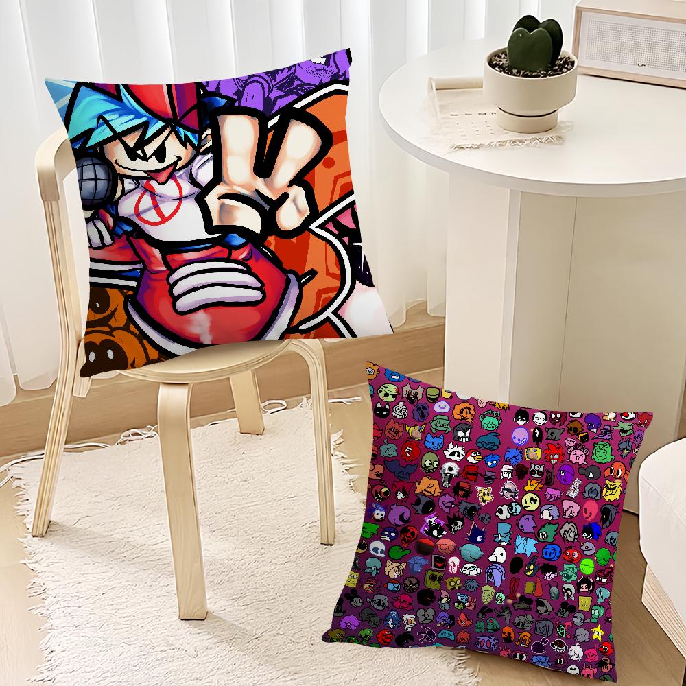 Cushion Cover Living Room Headboard Bedroom Funkin Cool Game Office Friday Cushion FNF Cushion Sofa Nap Time Night Pillow Case