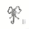 Vintage Gold Alloy Bow Shaped Wall Hook 9.1 cm x 9.1 cm x 1.8 cm Decorative Hanger for Home Office Hallway Use