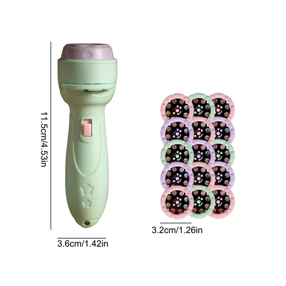 120 Patterns Flashlight Projector Toy for Kids Projector Torch Educational Cartoon Projector Lamp Bedtime Sleeping Story Book