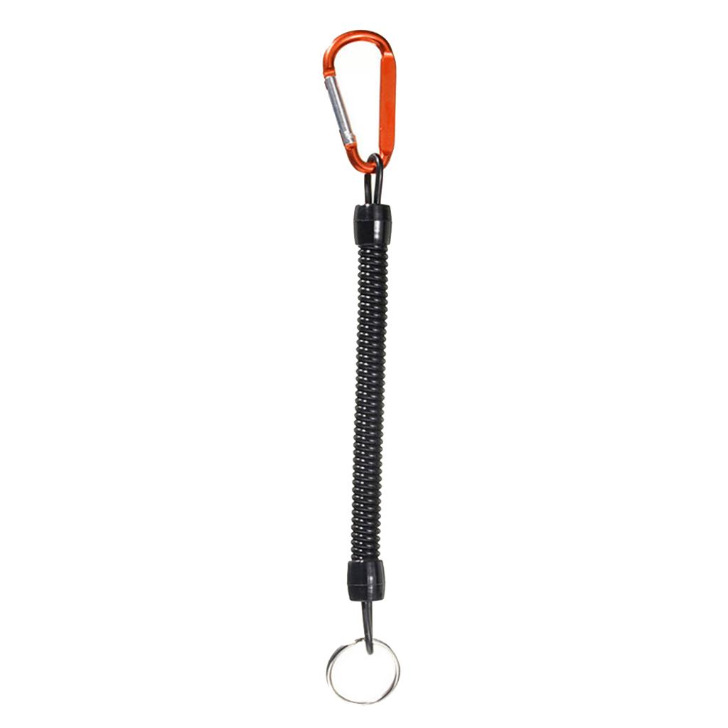 Retractable Fishing Lanyards Ropes Boating Kayak Lip Grips Tackle Safety Ropes Fishing Accessory 120cm