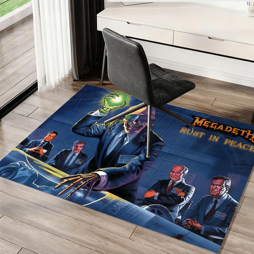Rock Music Floor Mat Soft Thickened Absorbent Non-Slip Bedroom Living Room Door Mat Home Decor Flannel Rugs