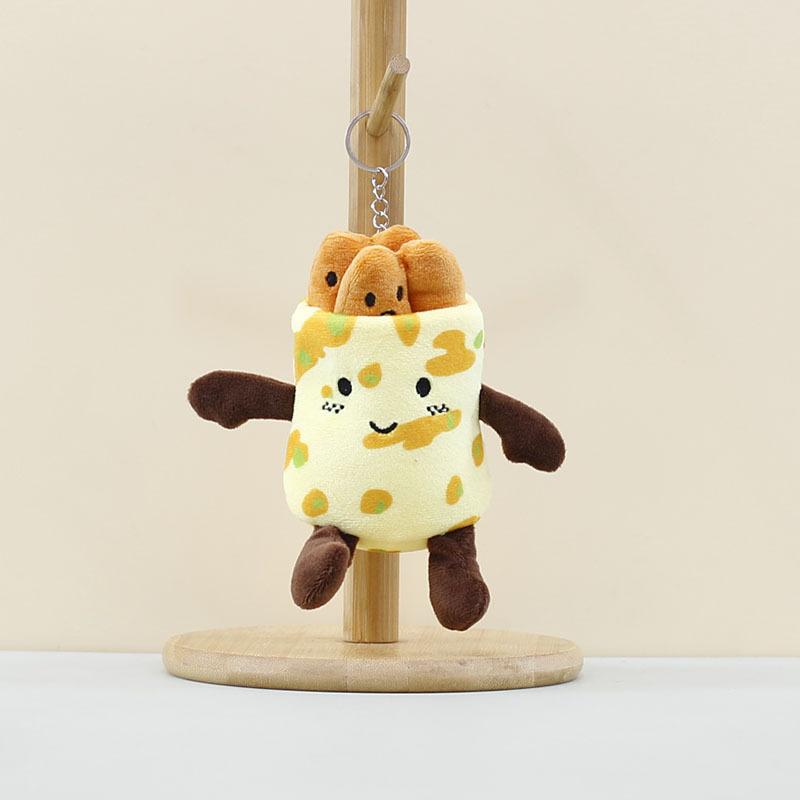 

Sweet Jianbing Tianjin Guozi Plush Toy Keychain Adorable Food Design For All Ages