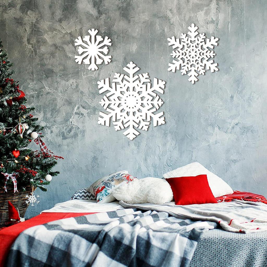 Custom Faux Rust Metal Snowflake Christmas Ornament