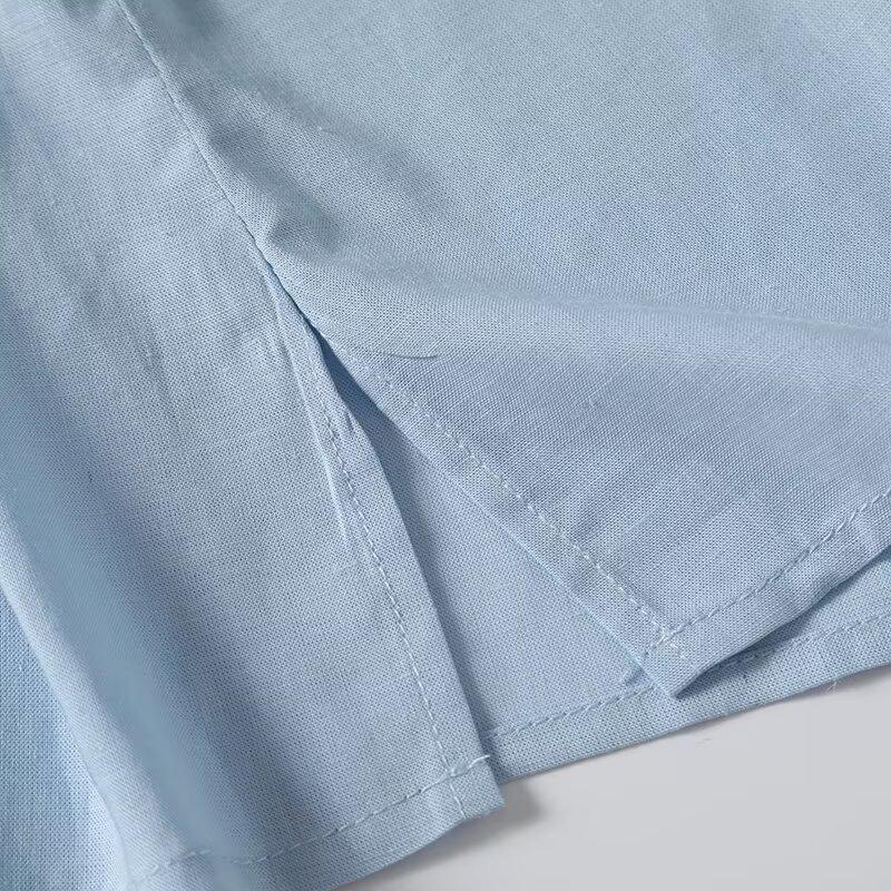 2025 Spring Women's Versatile Solid Color Single-Breasted Lapel Long-Sleeve Casual Commuter Shirt